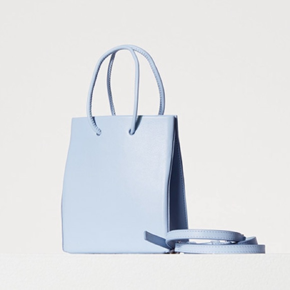 NWT Aritzia Auxiliary Leather Mini Shopper Bag